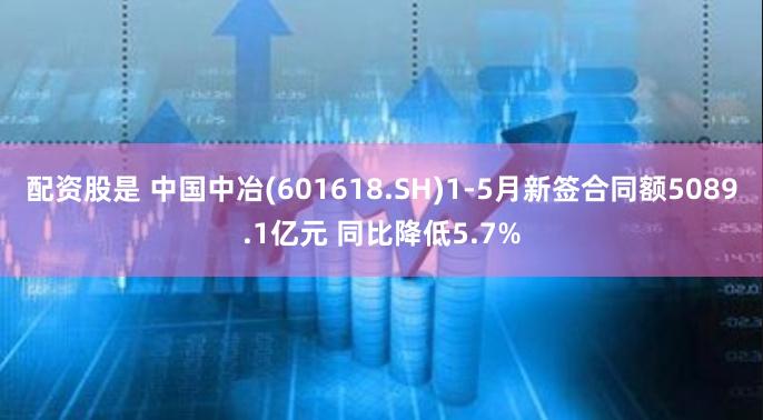 配资股是 中国中冶(601618.SH)1-5月新签合同额5089.1亿元 同比降低5.7%