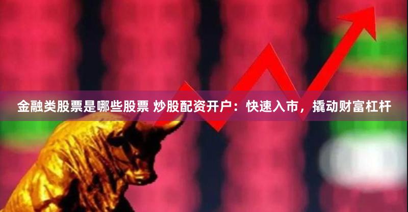 金融类股票是哪些股票 炒股配资开户：快速入市，撬动财富杠杆