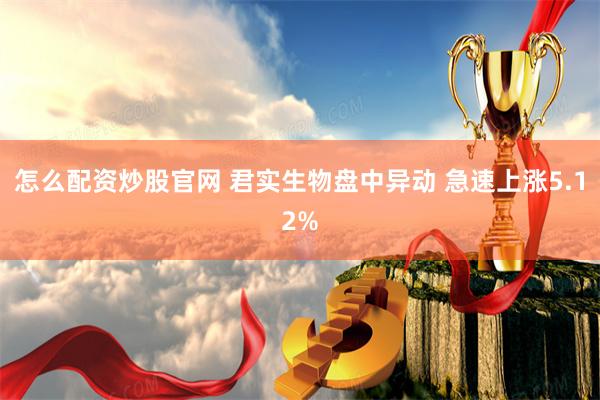 怎么配资炒股官网 君实生物盘中异动 急速上涨5.12%